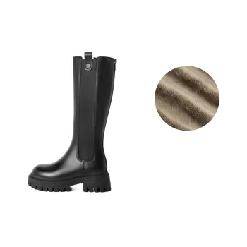 BELLE Cavalier Boots Knee high Boots 5cm Women's