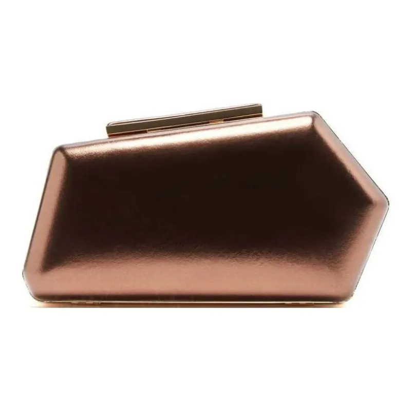 GUESS Metal One Shoulder Crossbody Clutches Regular Women's Bronze-2