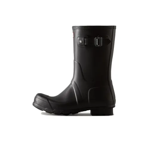 HUNTER Waterproof And Slip Resistant Rain Boots Men's Black