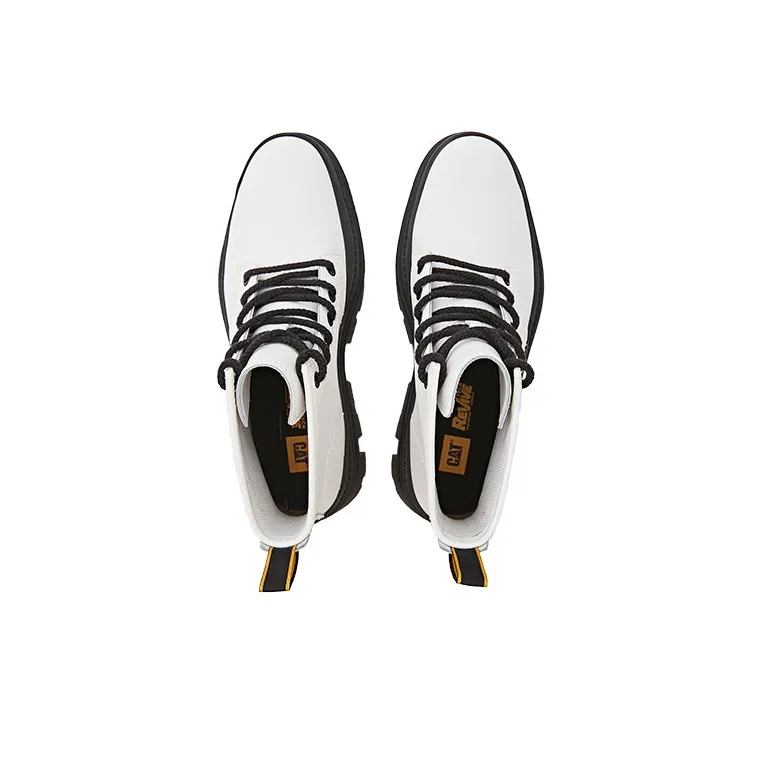 CAT Martin Boots Unisex White/Black-2