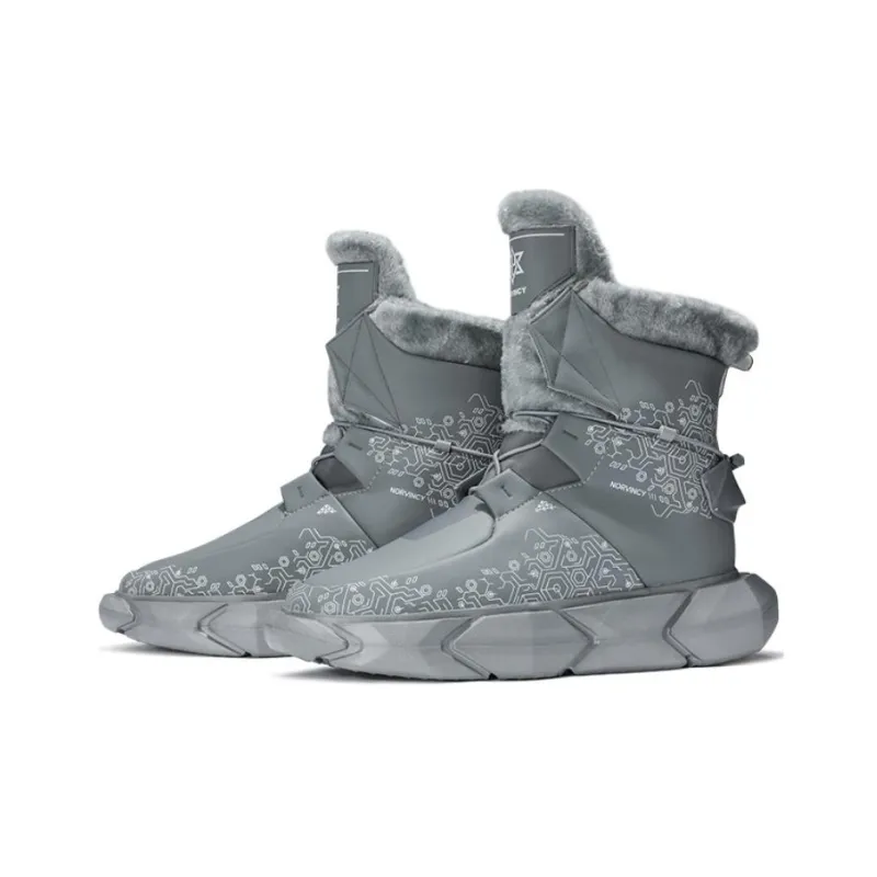 NORVINCY Warm Height Increasing Slip Resistant Short Snow Boots Unisex-7