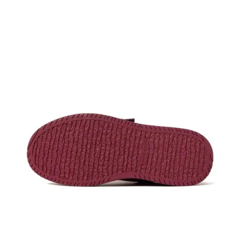 WANDER AROUND Thermal Slip Resistant Height Increasing Low Top Skateboard Shoes Women's Ancora Red-4