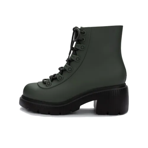 MELISSA Ankle Boots Martin Boots Women's Green Beige Burgundy