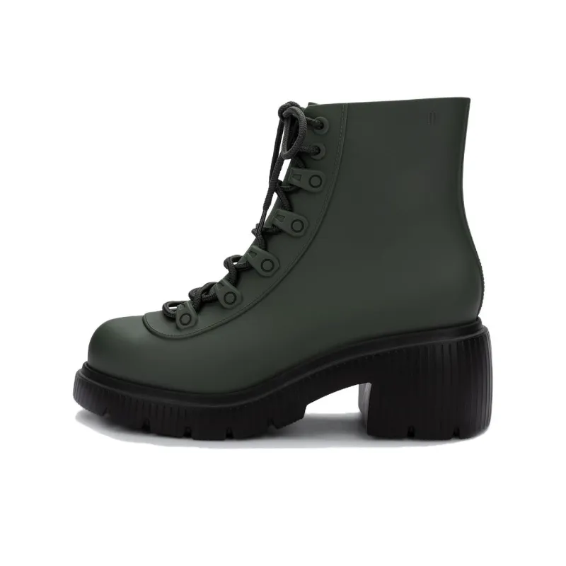 MELISSA Ankle Boots Martin Boots Women's Green Beige Burgundy-0