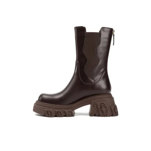 DIBO MANNER Chelsea Boots Women's Amber Coffee