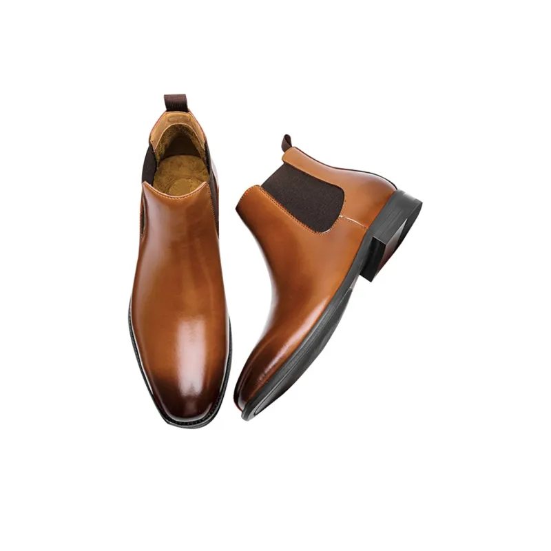 GZZ Chelsea Boots Men Black/Brown-7