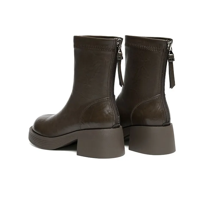 RED DRAGONFLY Stretch Boots 5.7CM Women's Black-14