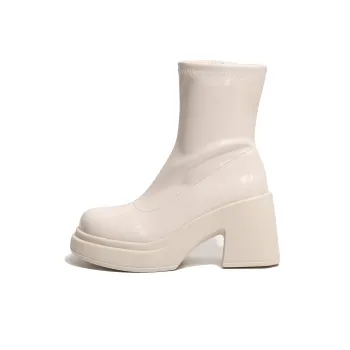 LXVB High Heeled Boots Ankle Boots 8cm Women's