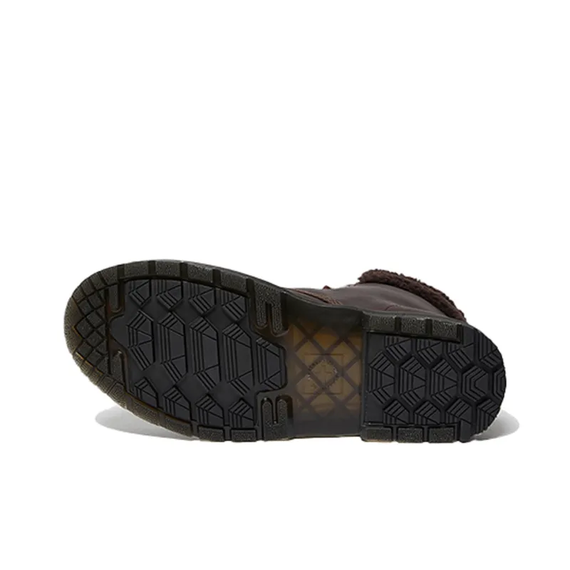Dr. Martens 1460 Wintergrip Fleece Leather Boots 'Cocoa Dark Brown'-3