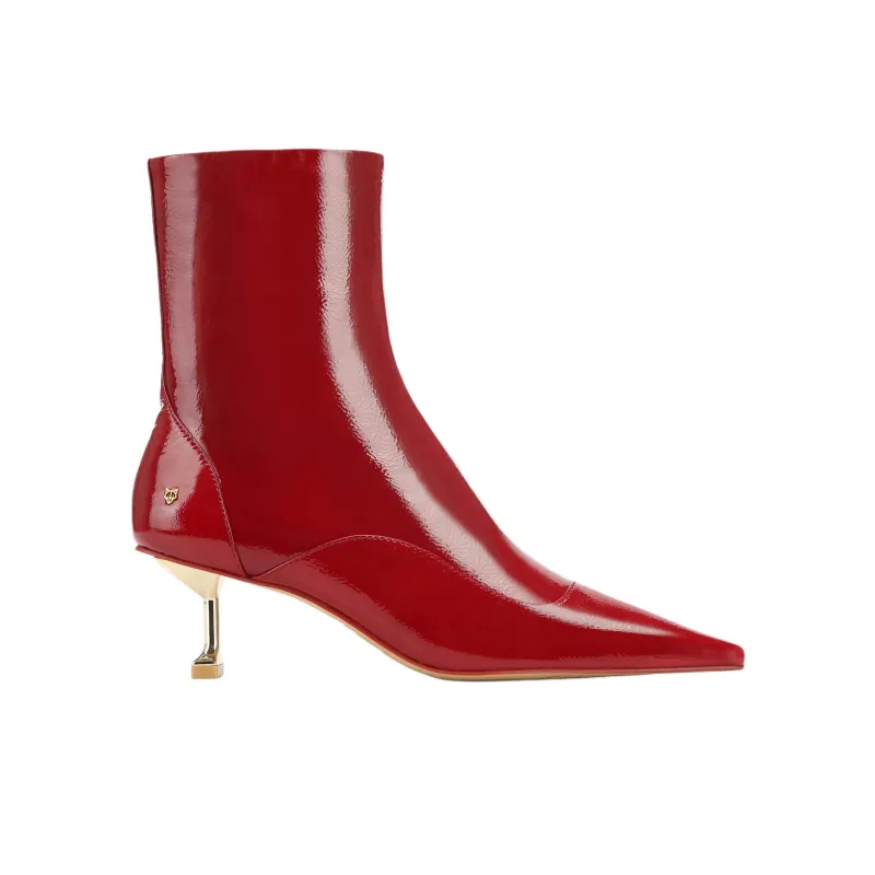 Naked Wolfe Tempting Ankle Boots Women's Red-1