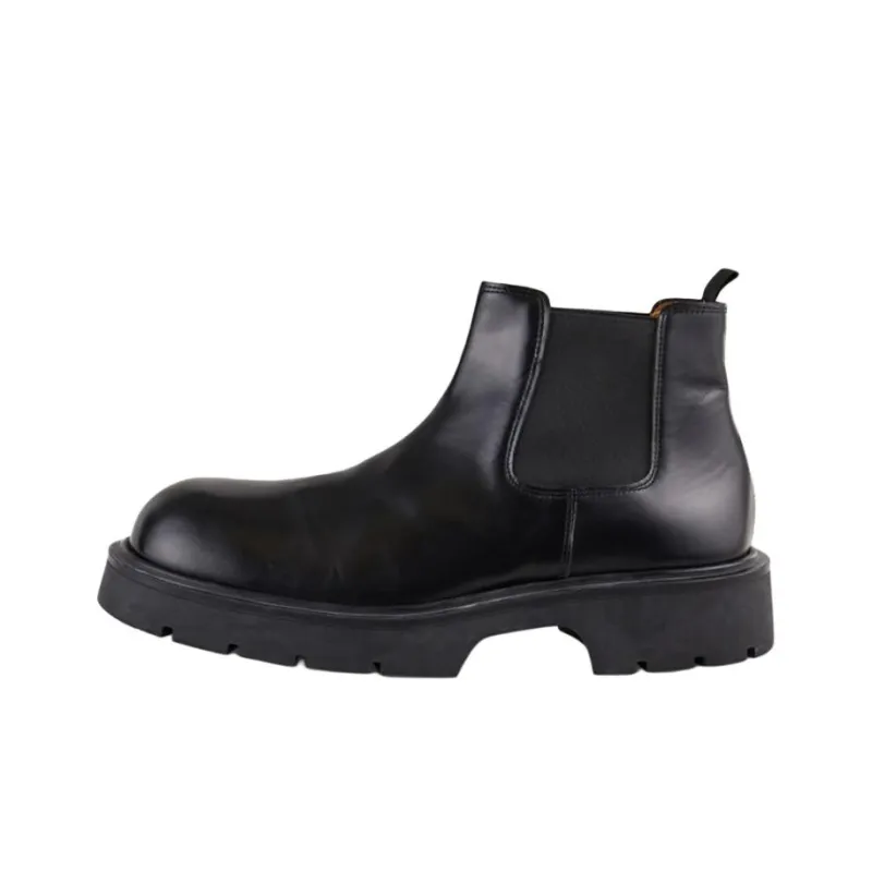 Sandro Ankle Length Chelsea Boots Men's Black-0