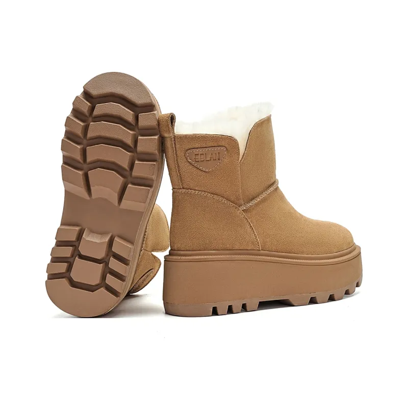 EBLAN Snow Boots Women's Camel-2