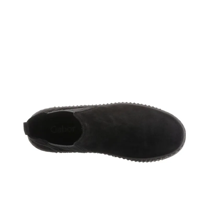 Gabor Short Chelsea Boots Women's Black-3