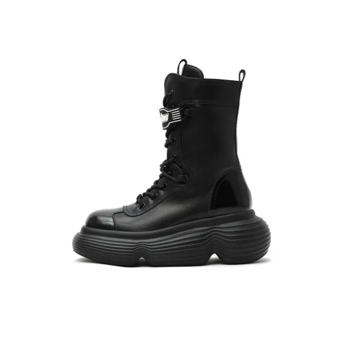 DAPHNE LAB Lollipop Series Crew Outdoor Boots 7cm Women's