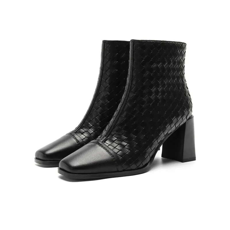HARSON Ankle Boots 7.5cm Women's Black-1