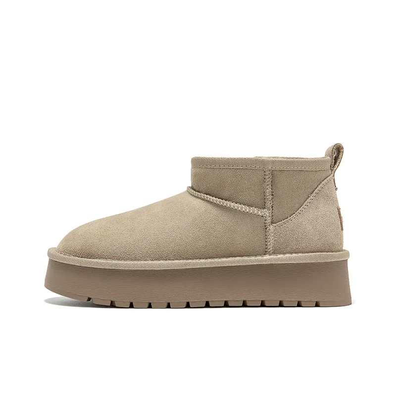Beau Today Snow Boots Women's Camel/Black/Apricot-12