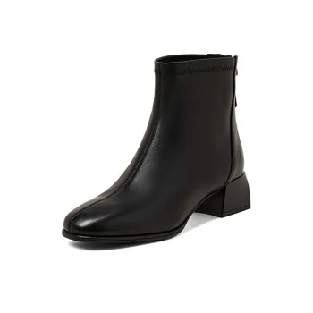 COMELY Ankle Boots Women's Ecru, Milk Tea, Black