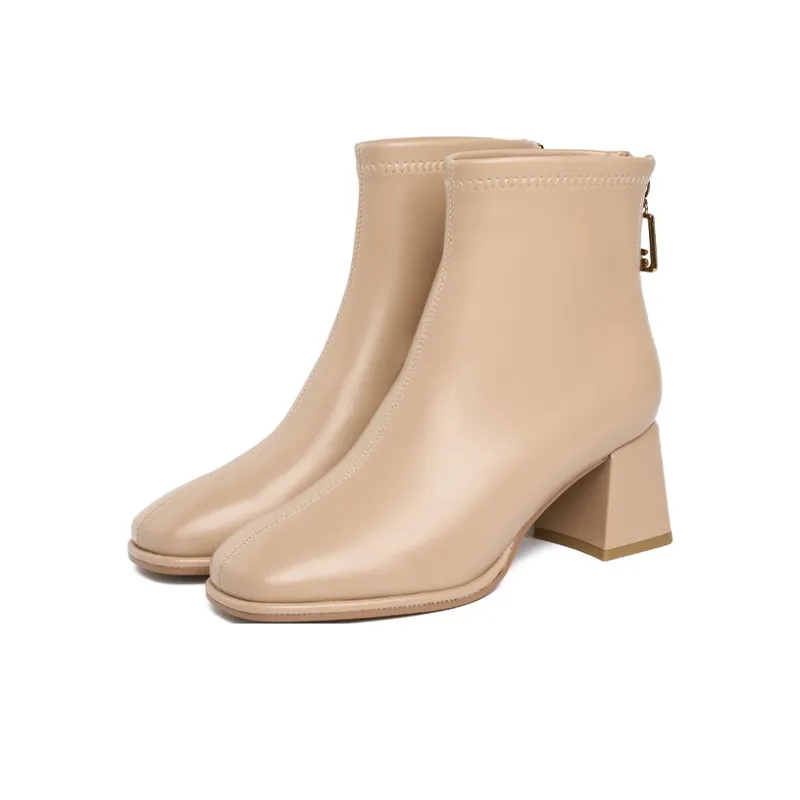 JOSINY Ankle Boots Women's Black/Ecru/Khaki-14