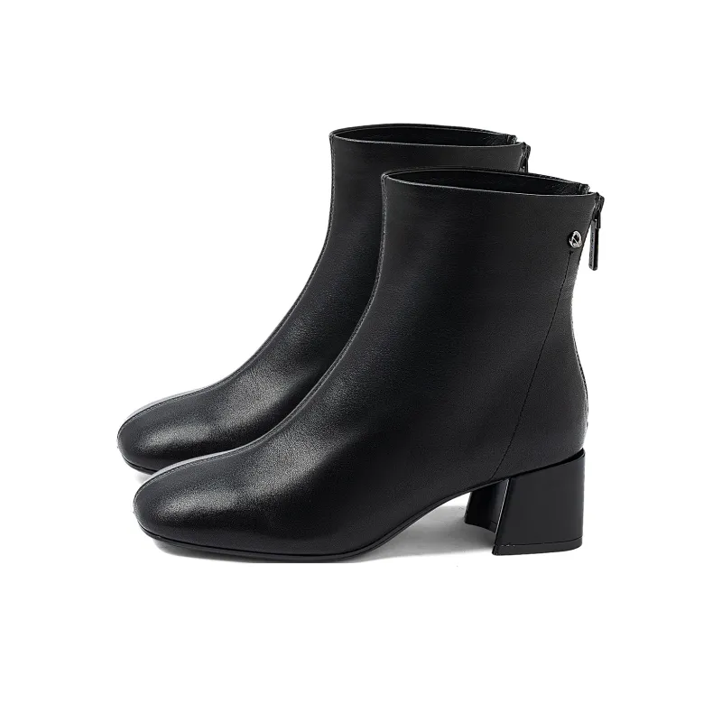 COMELY Ankle Boots Women's Black/Ecru-6