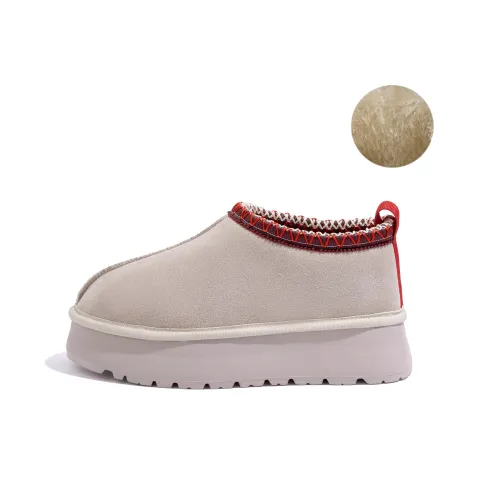 HUANQIU Crew Snow Boots Women's Beige