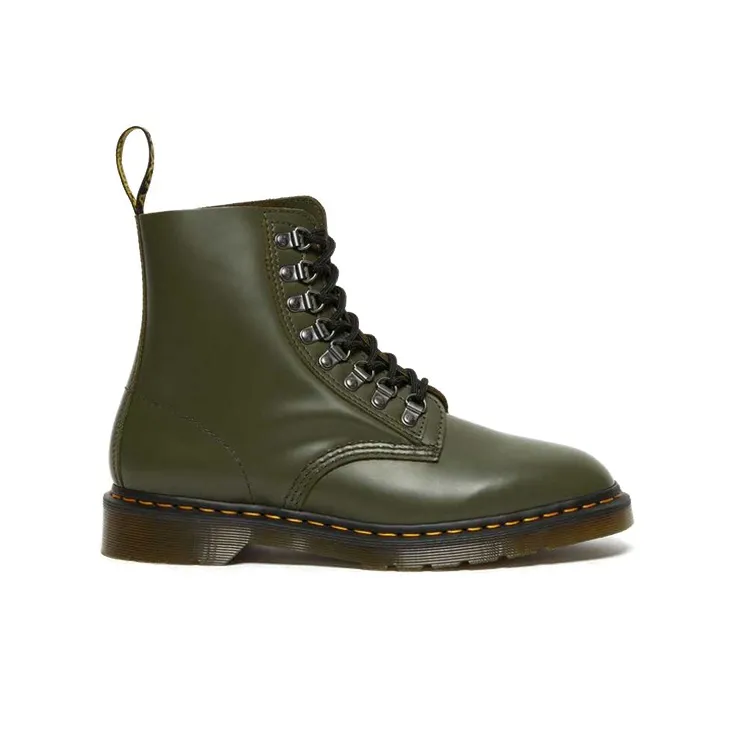 Dr. Martens 1460 Pascal Verso Stylish Simplicity Waterproof Wear resistant Mid Tops Martin Boots Couple Style Green-1