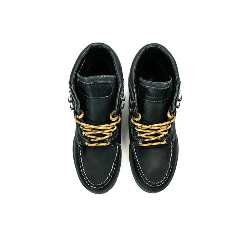 MEPHISTO Short Outdoor Boots 4cm Men's Navy Blue-3