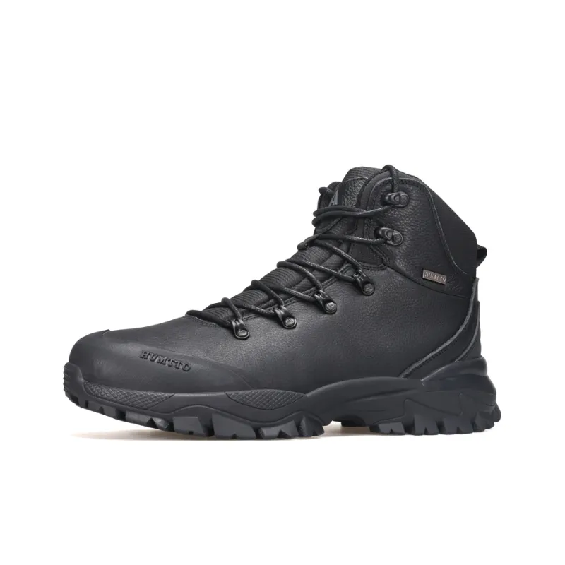 HUMTTO Warm Slip Resistant Cushioning Short Snow Boots Shoes Men's Black-1