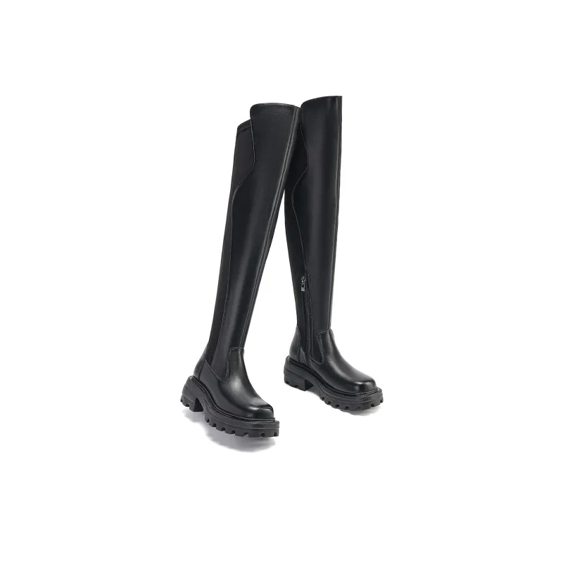 EBLAN Over the knee Boots Women's Black-2