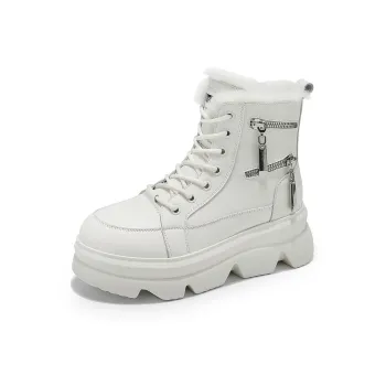 BAIJIHONG Thermal Height Increase Short Snow Boots Women's