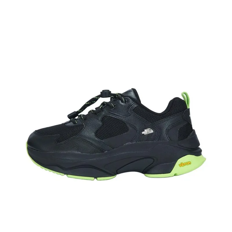 THE NORTH FACE Slip Resistant, Abrasion Resistant, Waterproof Low Top Running Shoes Men's Black Green-0
