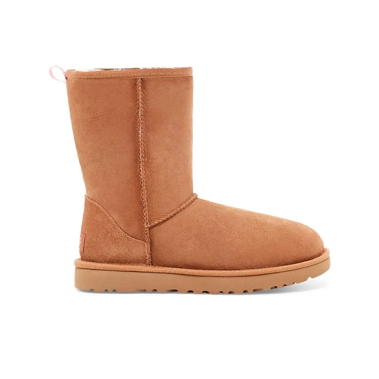 UGG Classic Short Ii Graphic Logo 2.0 Fleece Lined Women's-1