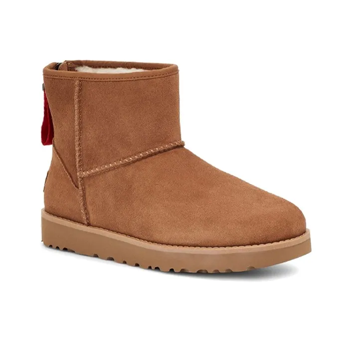 UGG Classic Mini Logo Zip 'Chestnut' Women's-2
