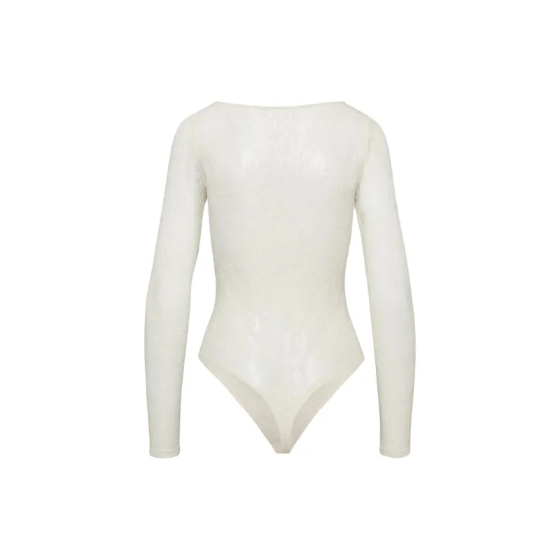 ARITZIA FW24 Ten Reverie Bodysuit Bodysuits Women's Whisper White-1