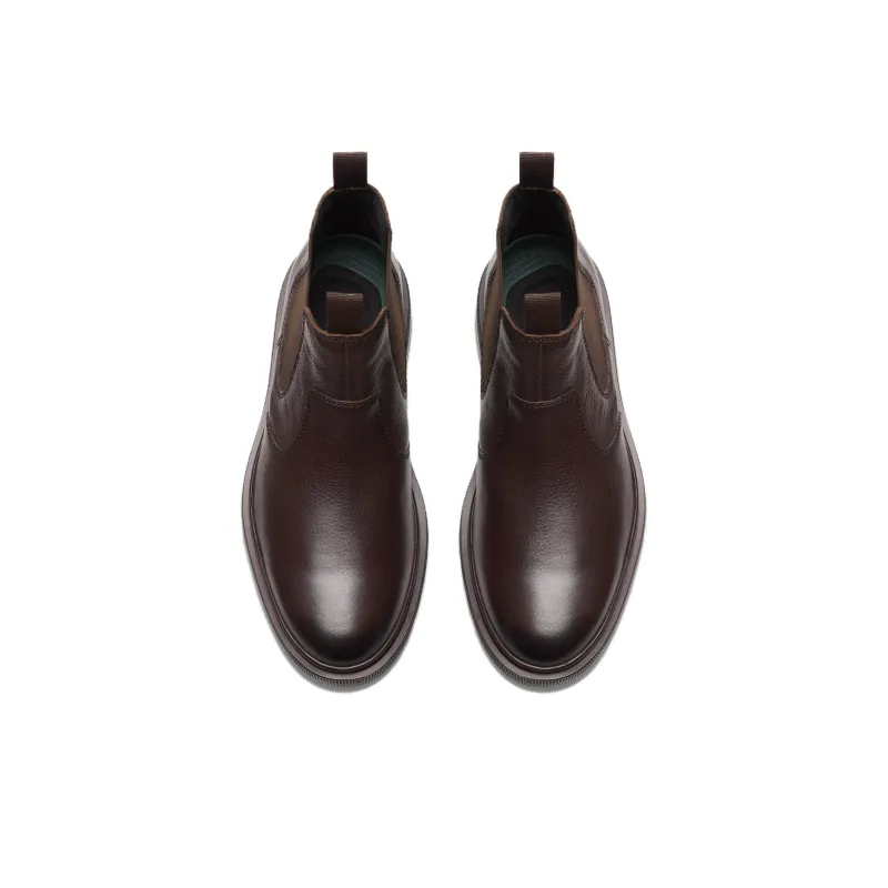 Clarks Short Chelsea Boots Men's Brown-3