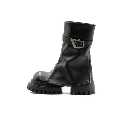 Little Sue Trendy Versatile Fashion, British Style, Chunky Derby Foldover Boots Fleece Lined Ankle Boots Women's