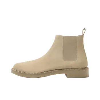 ZARA Short Chelsea Boots Men's Sandy Brown