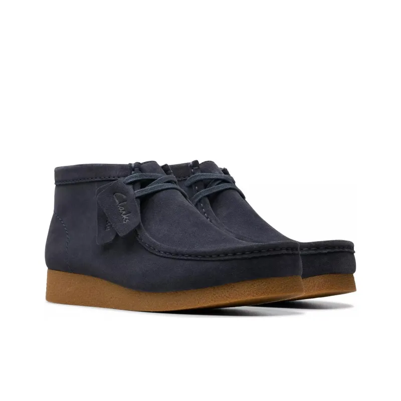 Clarks Originals Wallabee Evo Boot Navy Suede Women's-3
