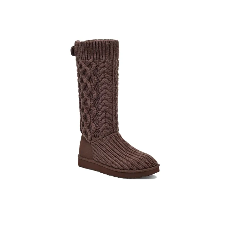 UGG Classic Cardi Cabled Knit Boot Burnt Cedar Women's-2