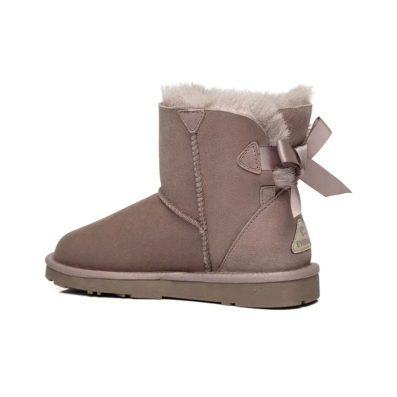 EVERAU Warm Wear Resistant Height Increasing Slip Resistant Coverage Snow Boots-1