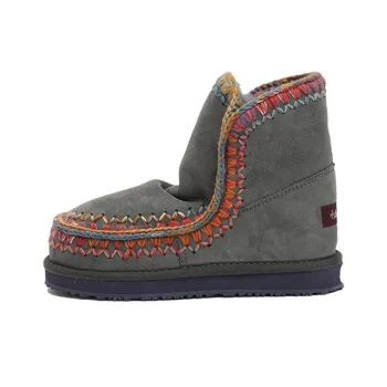 K.D.KENAZ Warm Wear Resistant And Slip Resistant Coverage Snow Boots Women's Gray