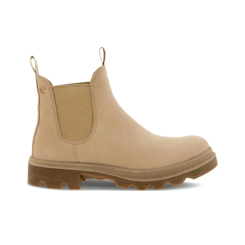 Ecco Short Chelsea Boots Women's Beige-1