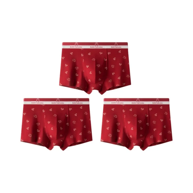 Qiao Ni Tong Underpants Men's 3 Pack-8