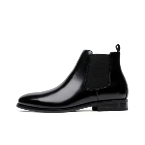 GZZ Chelsea Boots Men Black/Brown