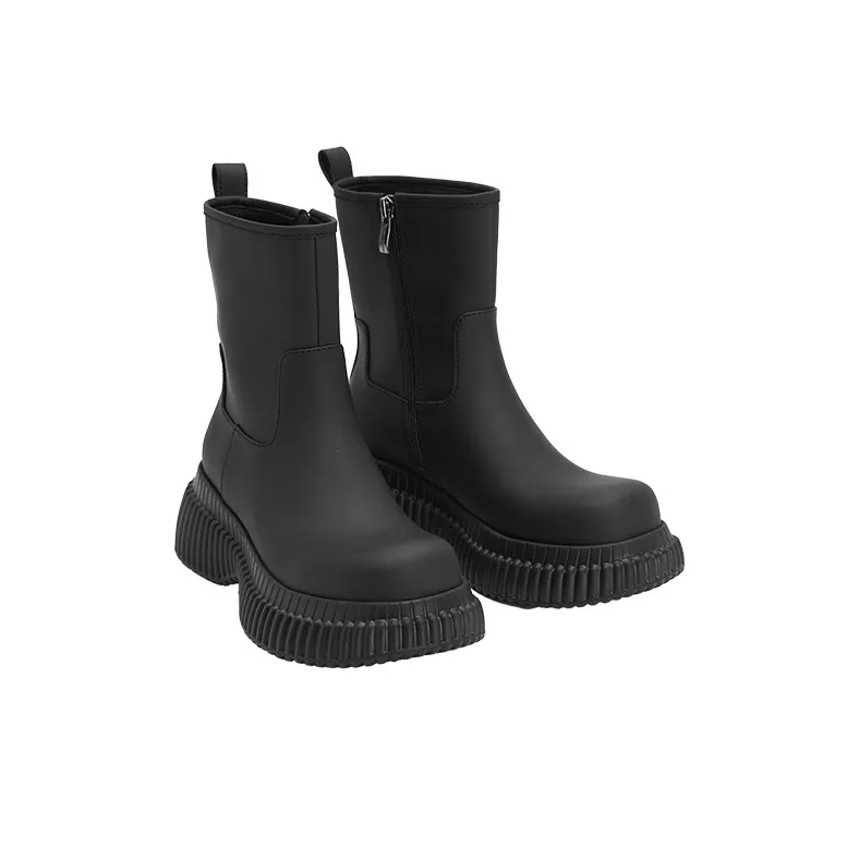 URBAN REVIVO Martin Boots Women's Black-1