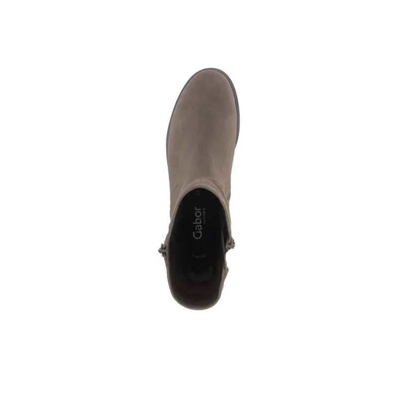 Gabor Comfort Ankle Boots 4cm Women's Gray Brown-3