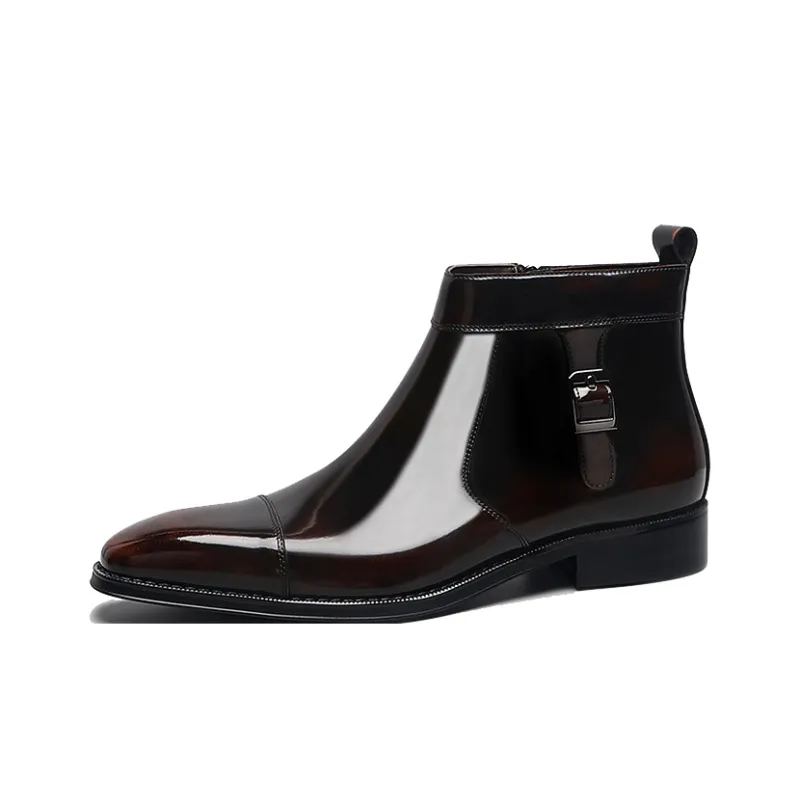 Bansley Chelsea Boots Men Gold Polished-6