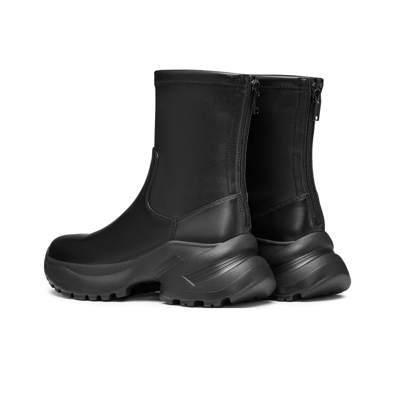 Staccato Dark Chocolate Clarity Ankle Boots 6.5cm Women's Black-2