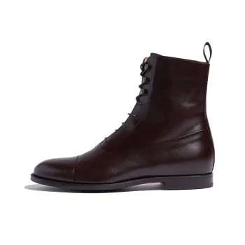 SCAROSSO Archie Round Toe Lace Up Boots
