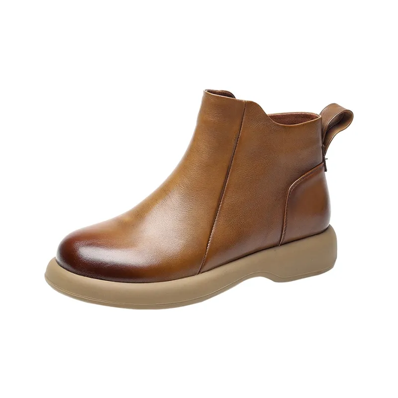 Okahui Ankle Boots Women's Black, Brown, Apricot, Beige-2