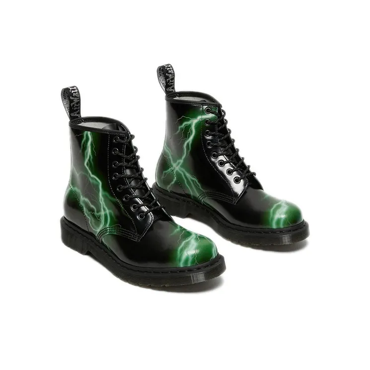 Dr.Martens Unisex 1460 Martin Boots Black/Green-3